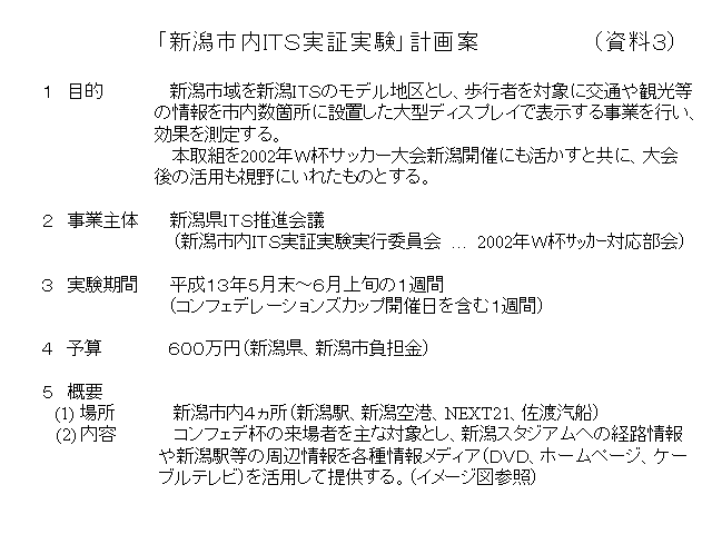 新潟市内ＩＴＳ実証実験